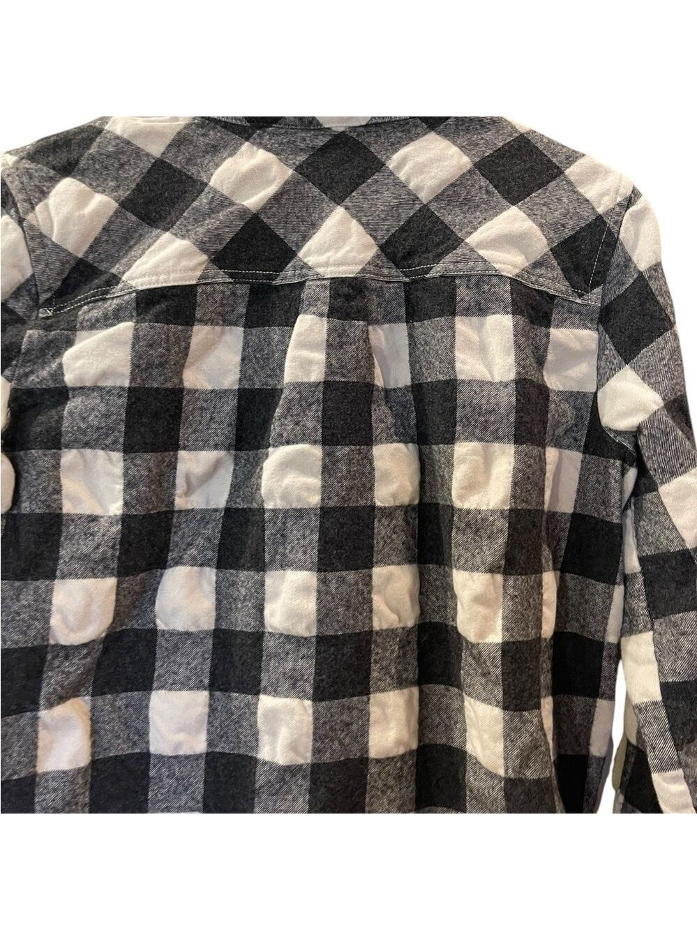 J. Crew Men’s Buffalo Plaid Wool Blend Long Sleeve Pullover Shirt Size Small - Picture 7 of 9